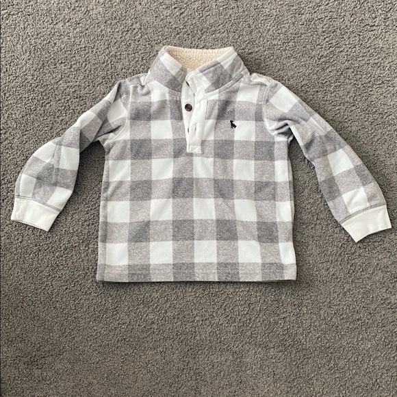 Toddler boys long sleeve winter bundle - Gray, Burgundy, and White - Picture 2 of 6